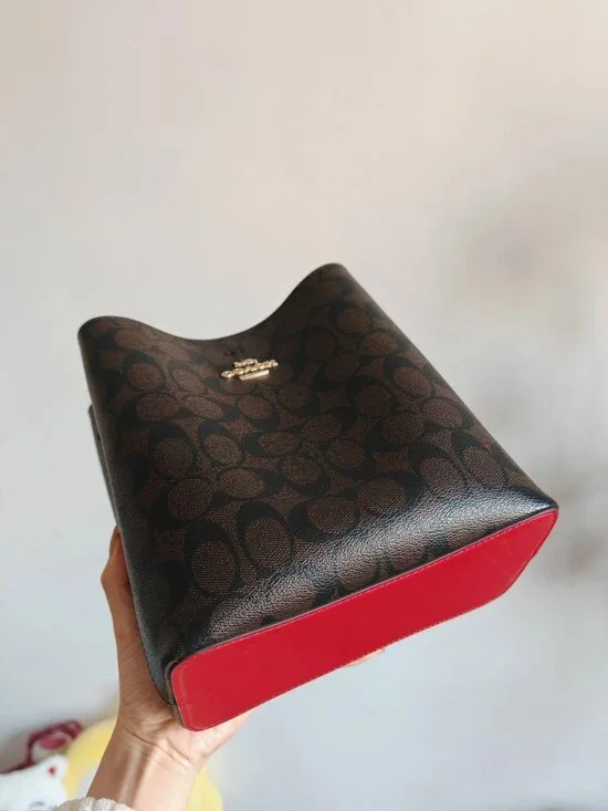 Coach Town 26 Medium Classic Vintage Flower Handbag - Picture 4 of 6